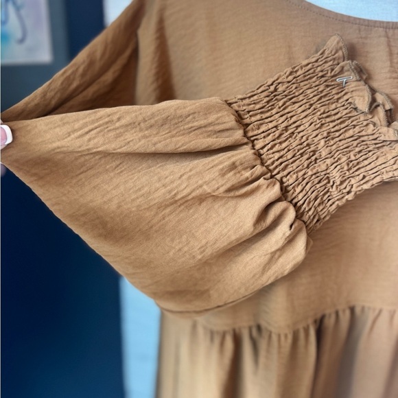 Dokotoo copper colored short dress Sz XL. Perfect for fall w boots - Picture 3 of 6